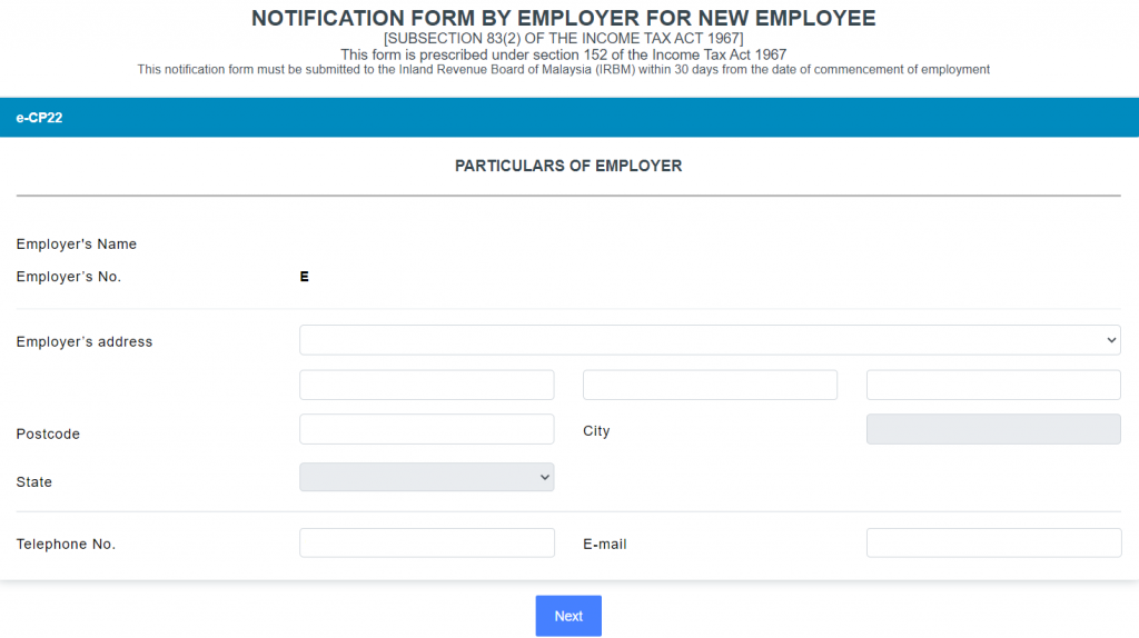 How to Submit CP22 for New Employees via LHDN MyTax Portal CentralHR